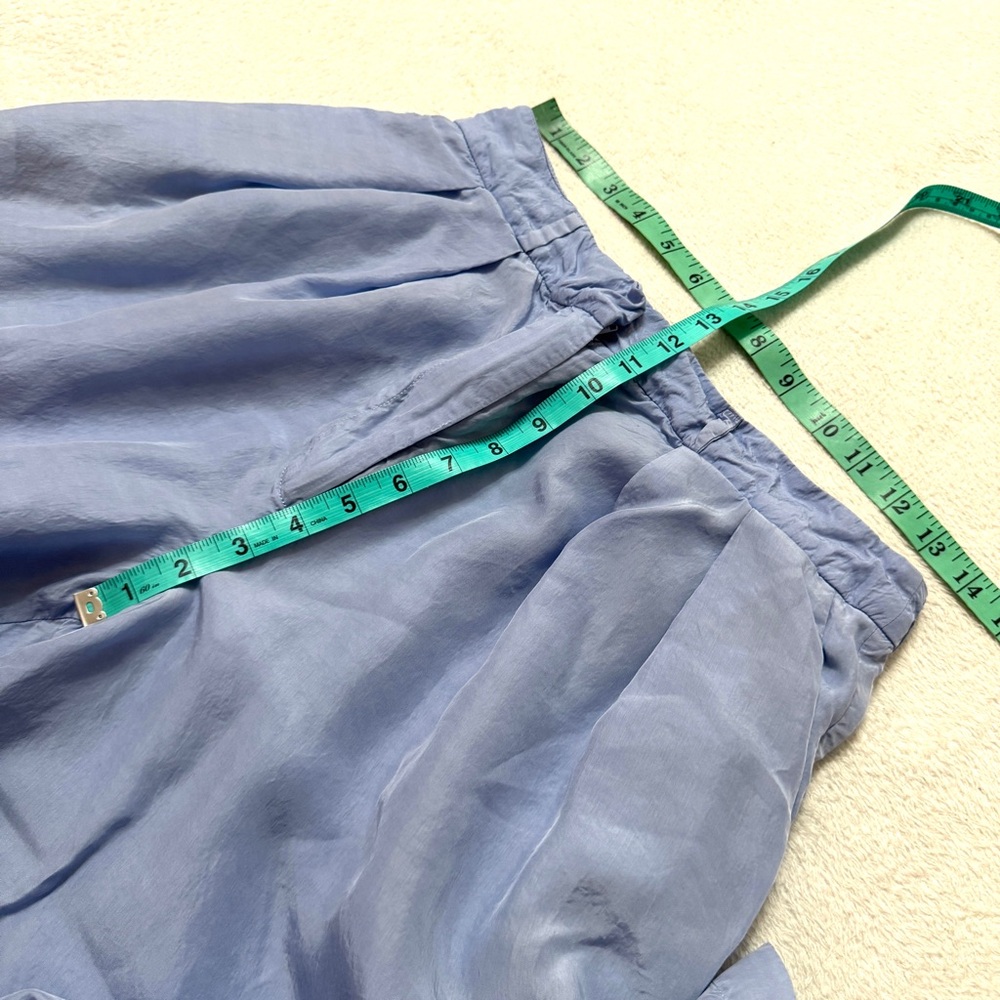 Frankie Shop sz M Tansy Pleated Pants Cupro Silky Wide - Picture 6 of 8